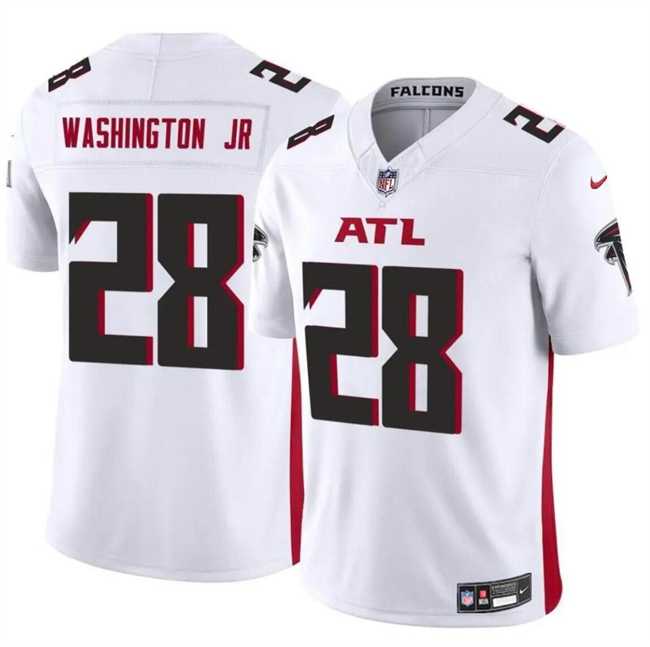 Men & Women & Youth Atlanta Falcons #28 Carlos Washington Jr White 2024 F.U.S.E Vapor Untouchable Limited Football Stitched Jersey->atlanta falcons->NFL Jersey
